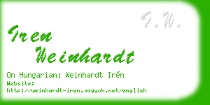 iren weinhardt business card